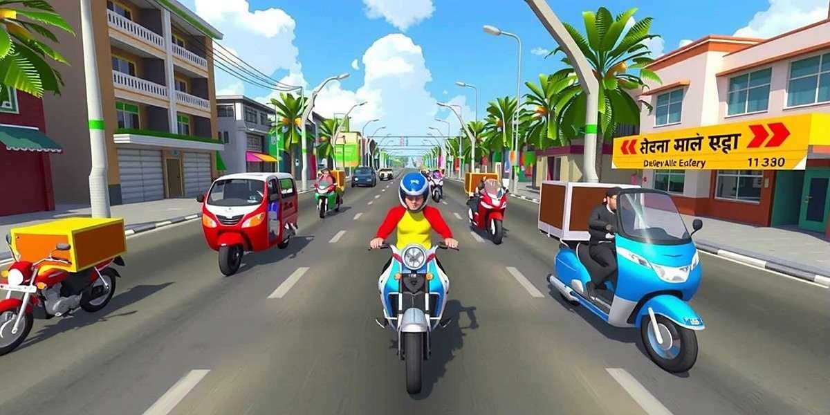 Speed Delivery Official Cover Speed Delivery game cover showing various delivery vehicles in Indian street